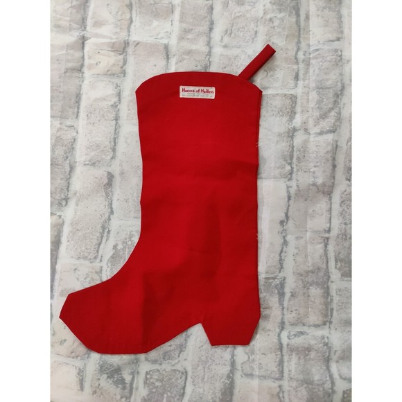 House of Hatten Western Red Cowgirl Boot Christmas Stocking Cotton Cowboy - Picture 4 of 5